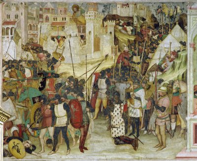 The Battle of Clavigo by Altichiero da Zevio